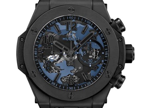 hublot unico all black limited edition|Big Bang Unico All Black Blue Camo 44 mm .